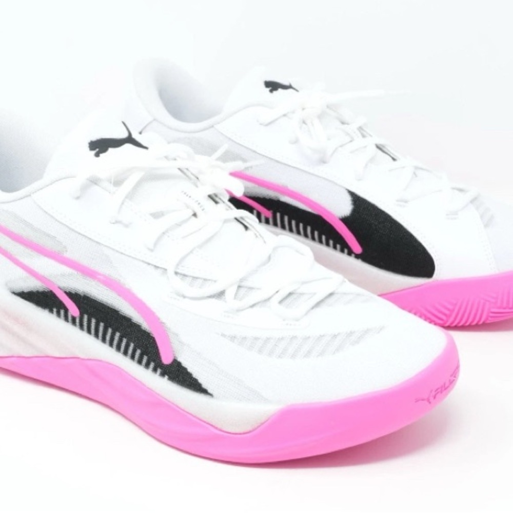 Puma All-Pro Nitro 30968901 Men's Athletic Basketball Shoes White/Pink Size 11.5 - Picture 12 of 12